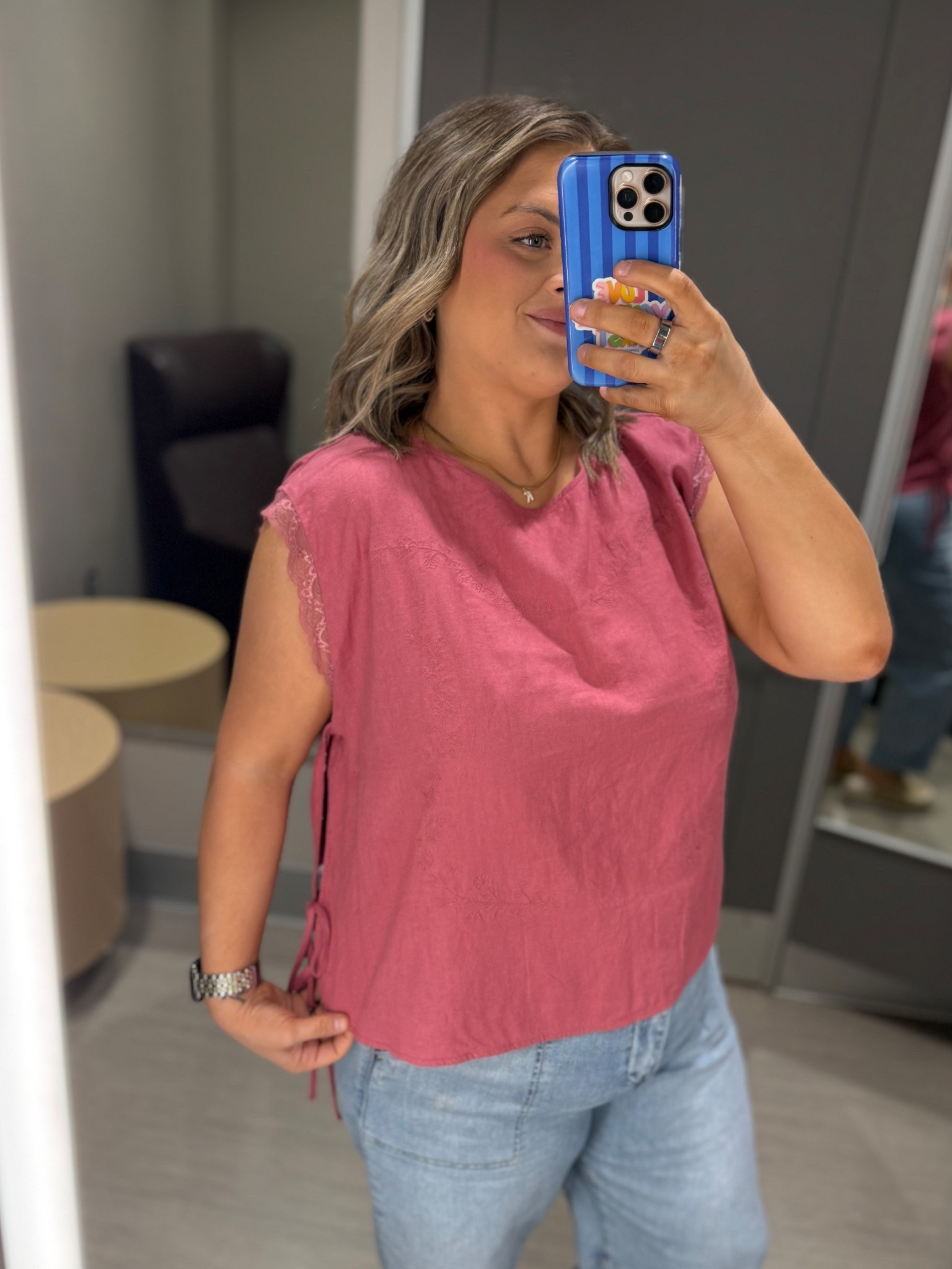 This rosy top is such a good everyday staple 🤍 The lace detail gives it that little extra something without trying too hard. Easy to dress up or throw on with denim for a comfy but cute mom look ✨ #LTKStyle #LTKFinds #TargetStyle #SpringTop #MomStyle #EverydayOutfit #CasualChic #AffordableFashion #WardrobeStaples #NeutralStyle

#LTKU #LTKootd #LTKMidsize