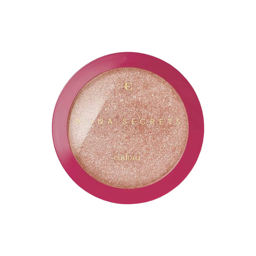 Iluminador Compacto em Pó Power Glow Eudora Niina Secrets Rosé 10 g | Amobeleza (BR)