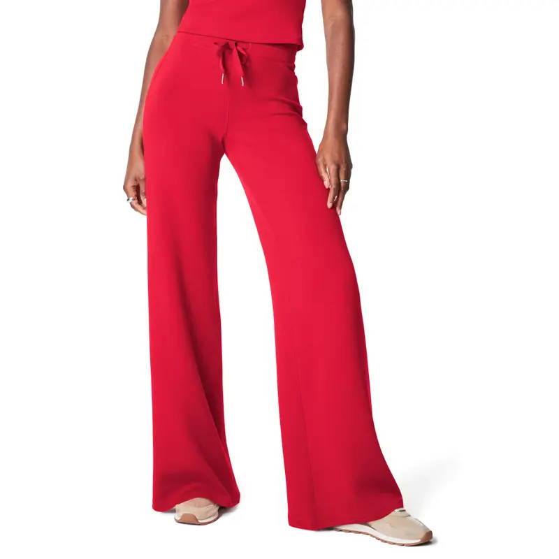 SPANX® AirEssentials Wide Leg Pants in Very Black at Nordstrom, Size Large P | Nordstrom