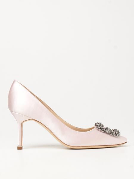 Hangisi Manolo Blahnik pumps in satin | Giglio.com - Global Italian fashion boutique