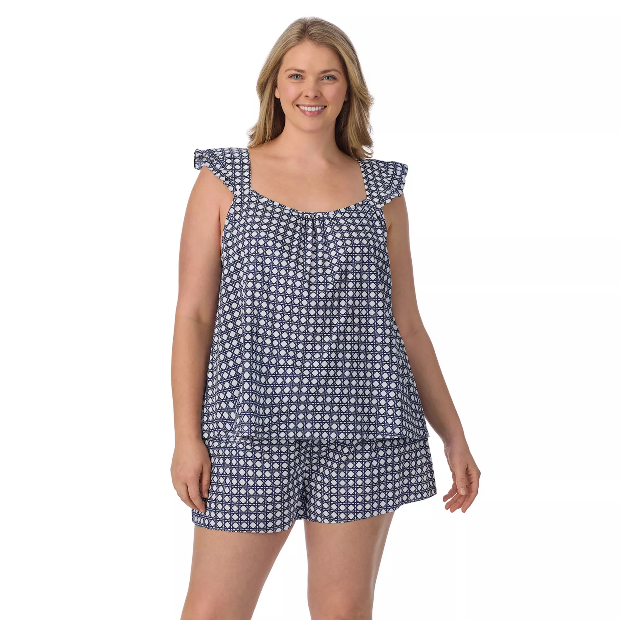 Plus Size Draper James 2-Piece Woven Pajama Tank Top & Pajama Boxers Set | Kohl's