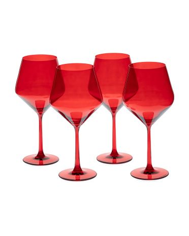 Set Of 4 18oz Wine Glasses | Marshalls