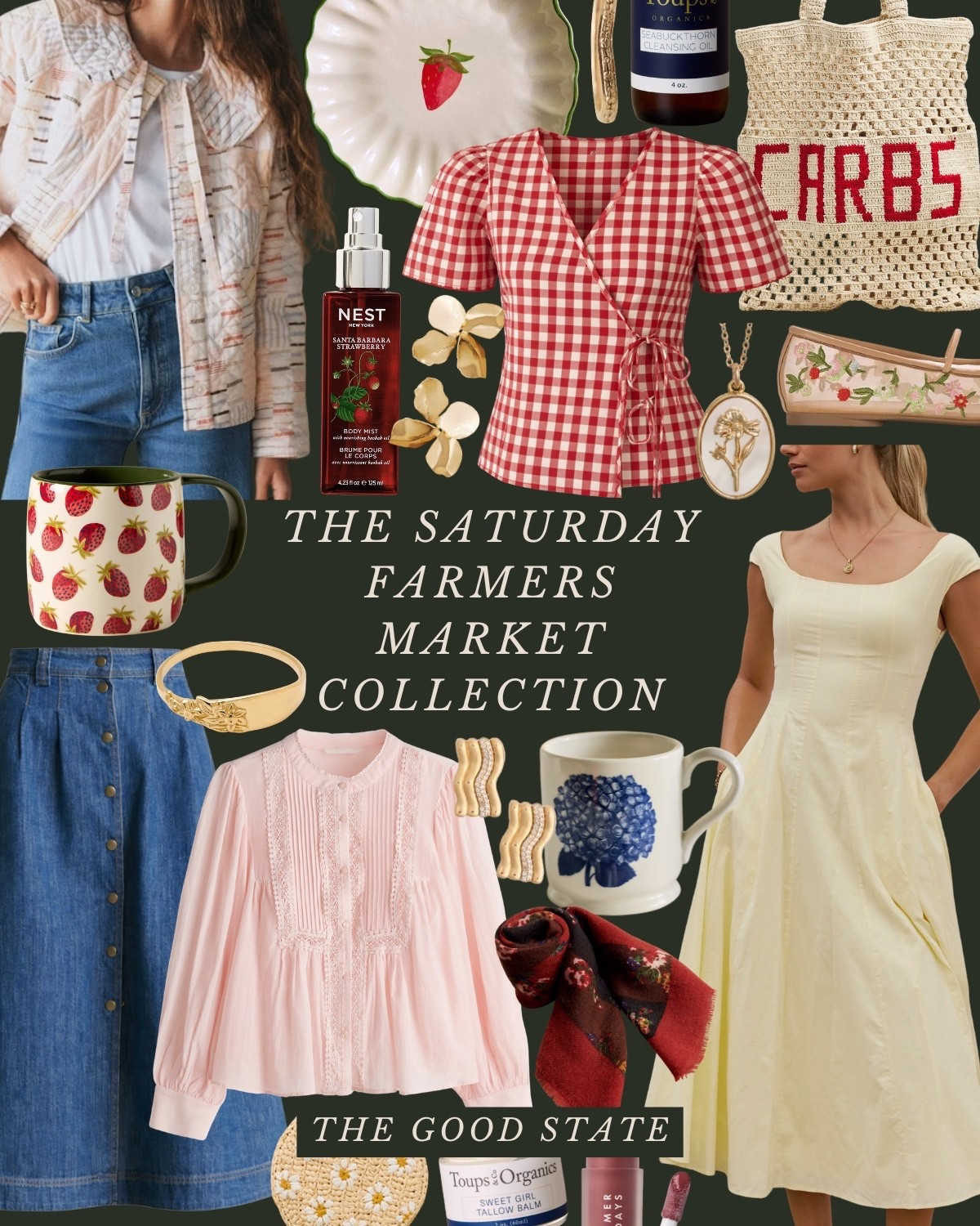 This is for all the Farmers Market girlies living their best and brightest life as the golden morning sunshine warms their face and a cool Spring breeze blows through their hair. This is for the girlies with a flaky, buttery croissant in one hand and a lavender matcha in the other. This is for the ones who wake up—sometimes earlier than they’d like to on the weekend—so they can have the first pick of produce and pastries at the local market. And because there’s just something magical and neighborly about a slow morning meandering at the market. This collection is for gingham lovers, floral wearers and those who love a well worn ball cap. For the ones who layer their quilted jacket (or a neck scarf) with everything and who aren’t afraid of a good denim on denim moment. For the ones who love pops of color as well as grounding earth tones. The ones who inspire ME to wear more prints and patterns. This is for the farmers market ladies who may or may not treat themselves to a little mid-day nap afterwards…followed by a picnic with all their market goodies and closest girlies of course. This collection is for you🍓


#LTKootd #LTKSaleAlert #LTKSpringSale