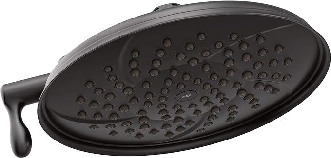 Moen S1311BL Isabel 8-Inch Two-Function Showerhead with Immersion Technology, Matte Black | Amazon (US)