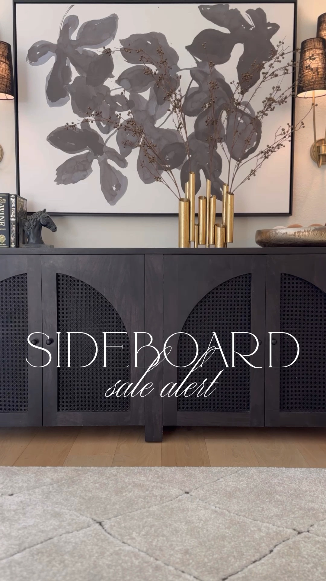 This best selling black sideboard is such a home favorite of mine! On Cyber Monday sale! 🖤 And my large scale is on sale as well! This is a 54”x40” size.