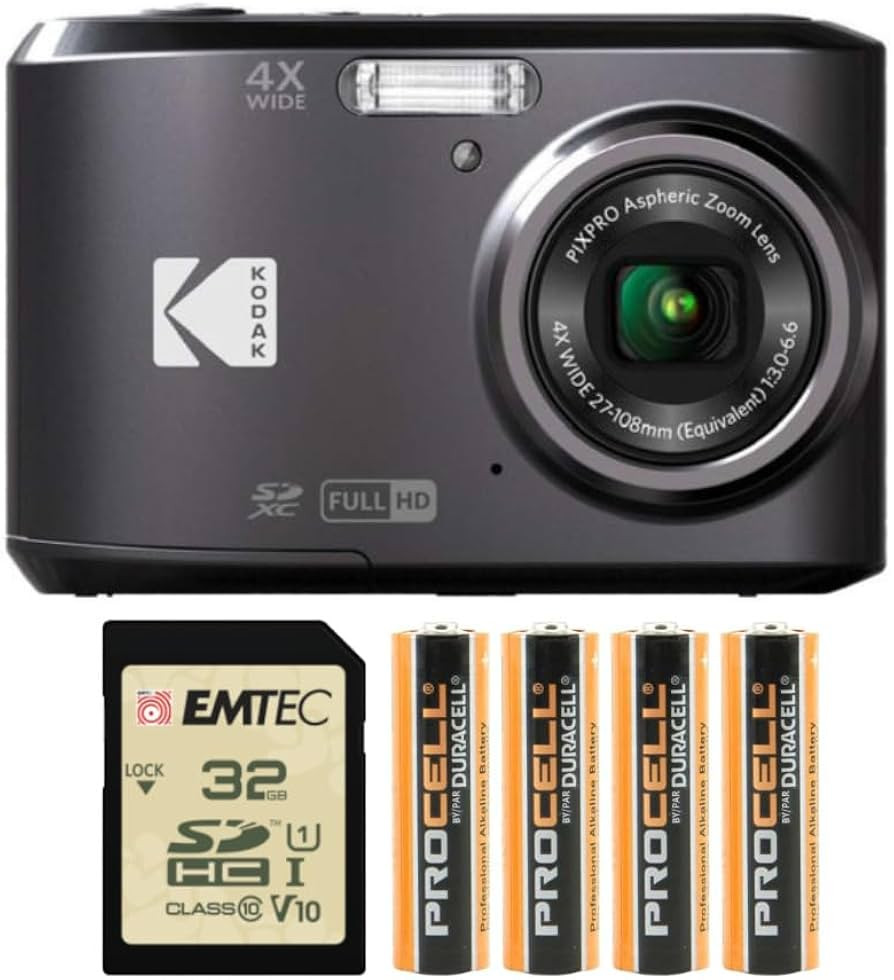 Kodak PIXPRO FZ45 Digital Camera (Black) Bundle with 32GB Class 10 UHS-I U1 SDHC Memory Card and ... | Amazon (US)