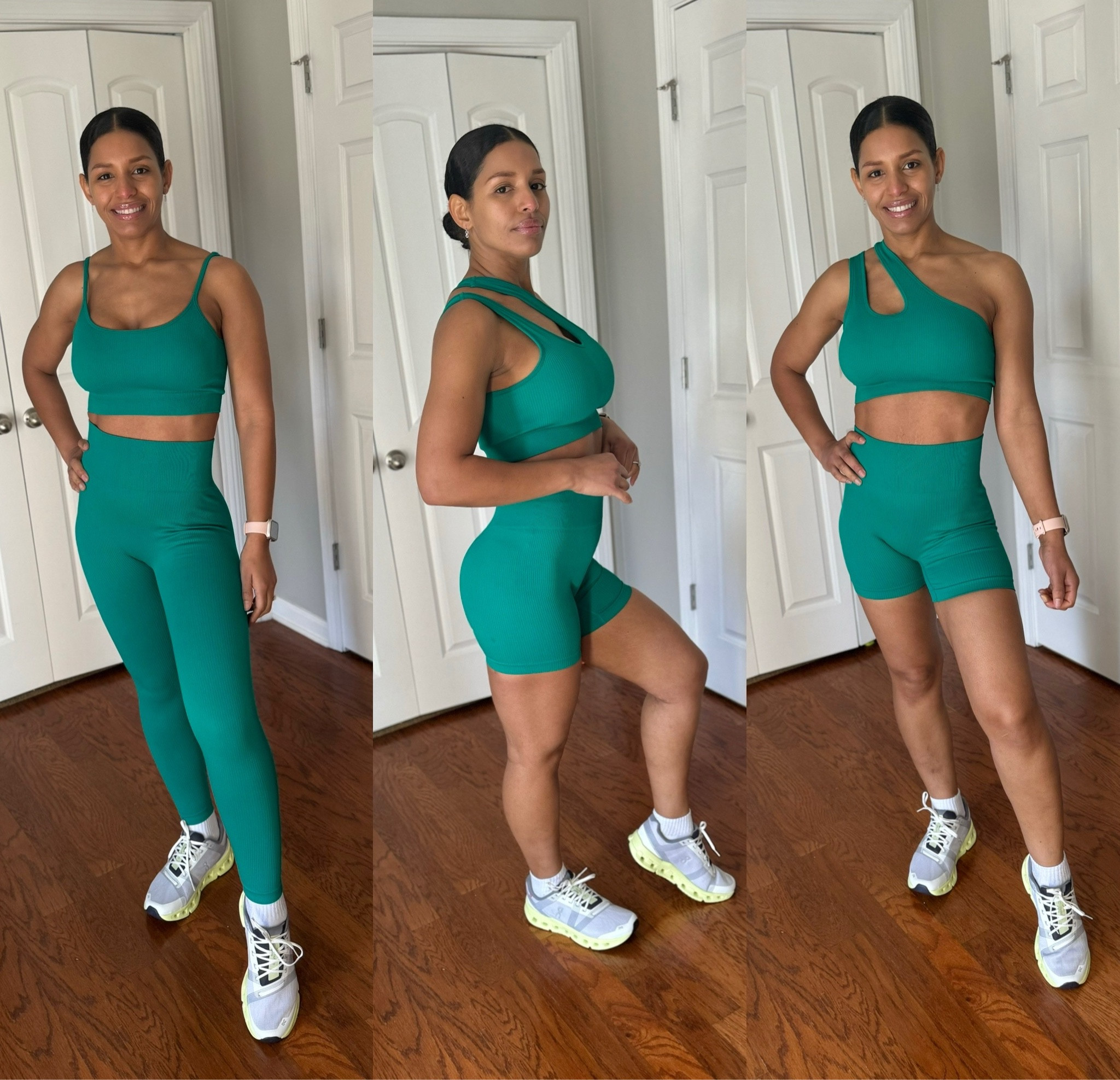 This beautiful 4 piece workout set is perfect to wear on saint Patrick’s day. Workout clothes, gym clothes, exercise outfits, ootd

#LTKstyletip #LTKfitness #LTKfindsunder50