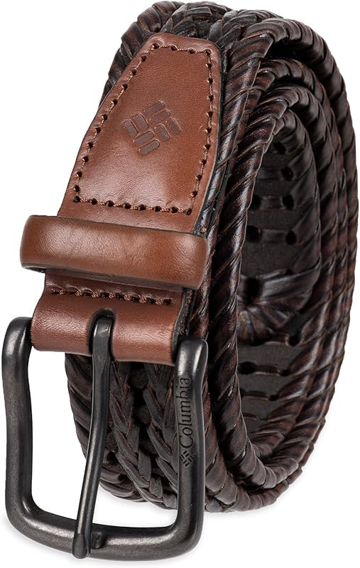 Columbia Men's Braided Belt-Casual Dress with Single Prong Buckle for Jeans Khakis | Amazon (US)