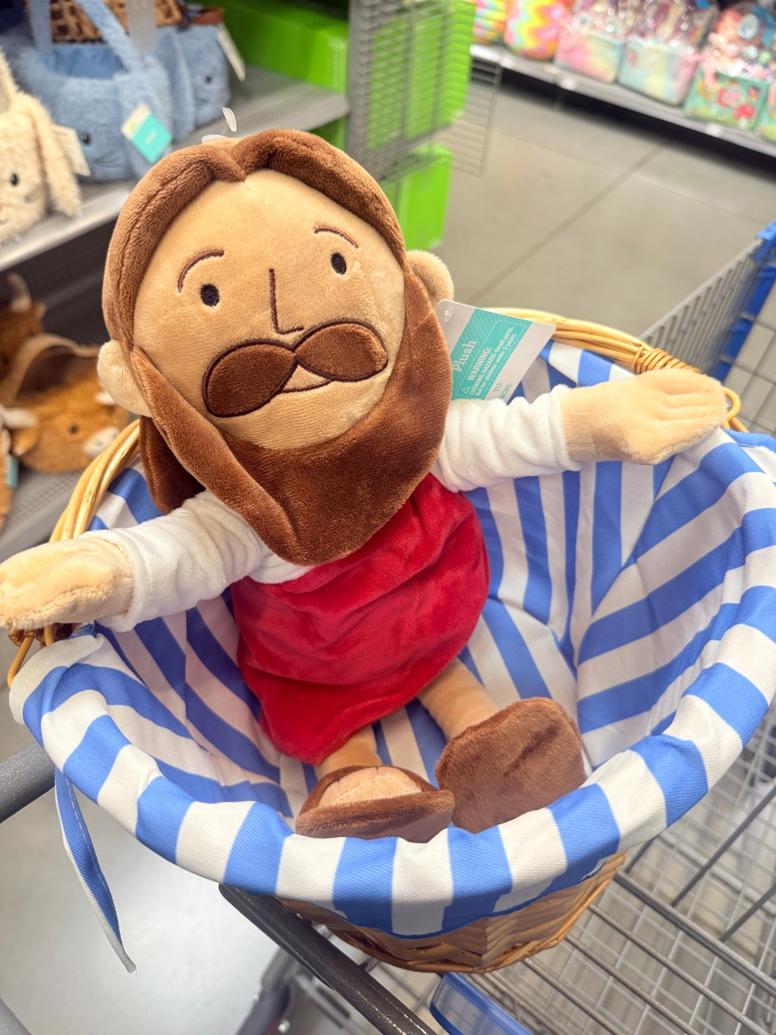 Jesus plushie at Walmart! And under $8! Perfect stuffer for Easter baskets🤍

#LTKKids