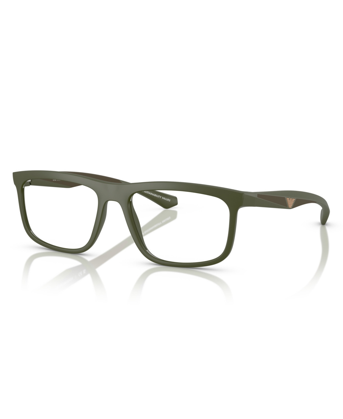 Emporio Armani Men's Eyeglasses, EA3246 - Matte Green | Macy's