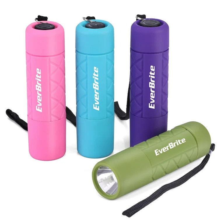 EverBrite 4-Pack Mini LED Flashlight Set, Handheld Torches for Kids, Suitable for Camping, Party,... | Walmart (US)