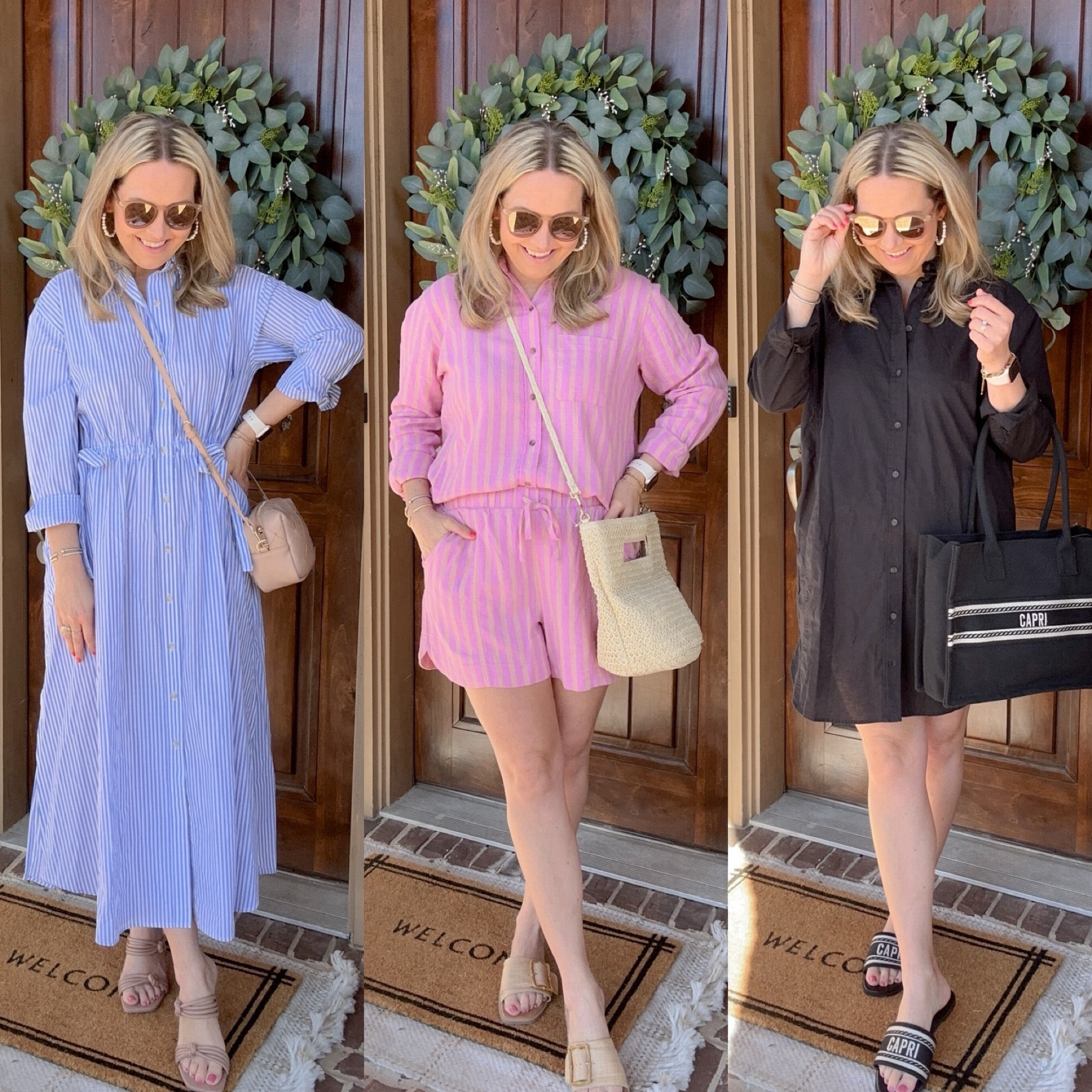 Roundup of some of my favorite recent purchases from Target and how I will be styling them this spring!

1. Maxi Shirtdress, size XS
2. Linen shirt, size small and Linen shorts, size medium 
3. Shirtdress, size small 

I’m 1.5 months postpartum and all three of these are nursing and pumping friendly!! 

#LTKtravel #LTKworkwear #LTKitbag