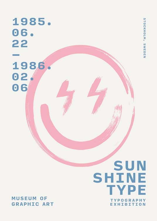 Sunshine Type Poster | Desenio
