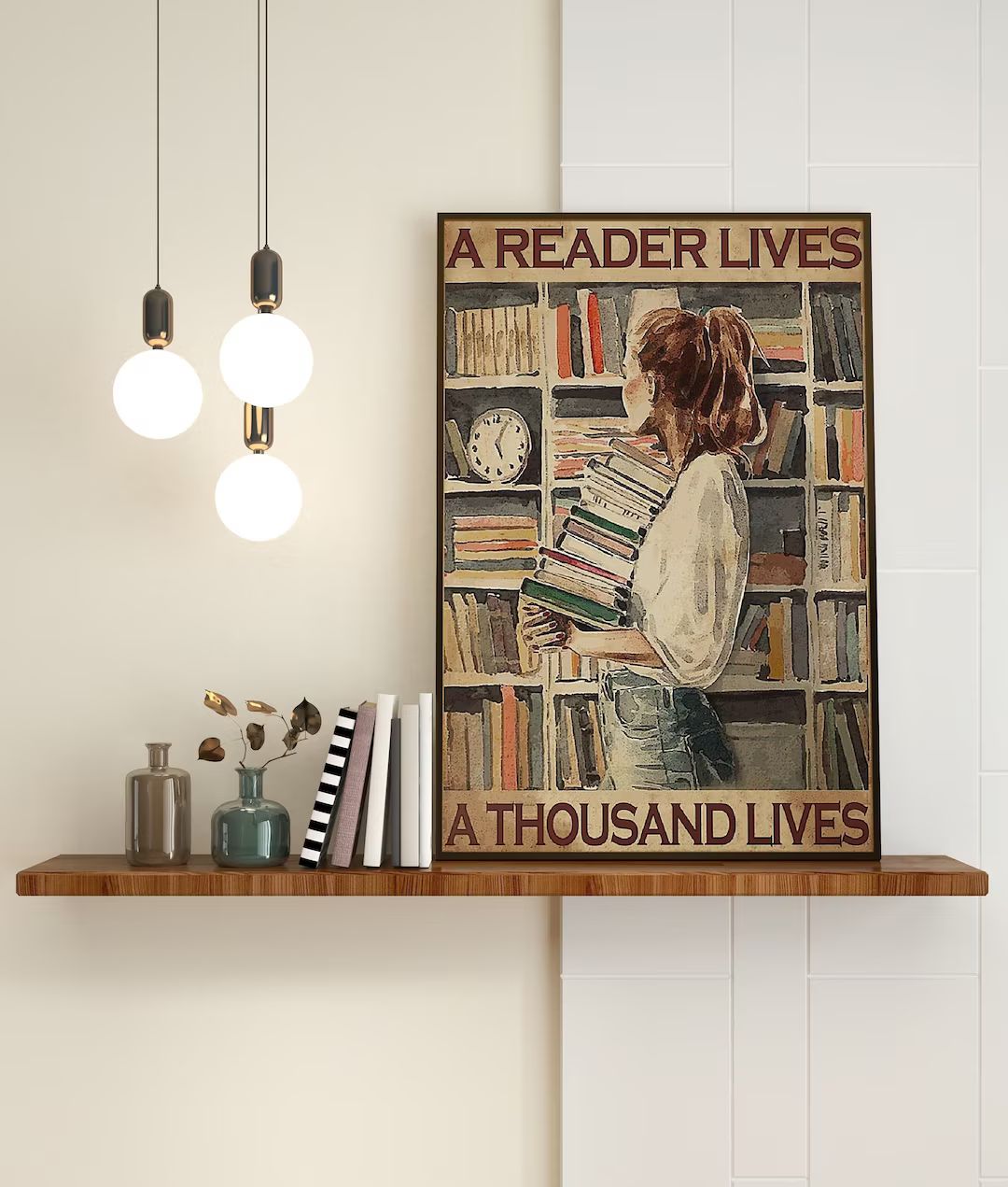 A Reader Lives A Thousand Lives Bookish Gifts Book Lover - Etsy | Etsy (US)