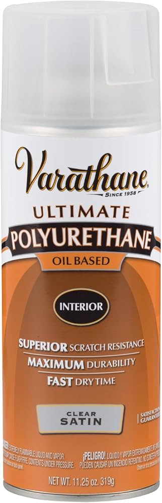 Varathane Interior Polyurethane Oil-Based Spray, Satin Finish | Amazon (US)