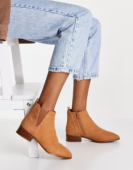 ALDO Torwenflex leather chelsea boots in tan | ASOS (Global)