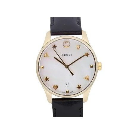 Gucci G-Timeless 36mm Steel MOP Dial Quartz Ladies Watch YA1264044 | Walmart (US)