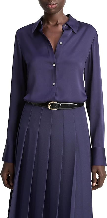 Vince Women's Slim Fit Classic Shirt | Amazon (US)