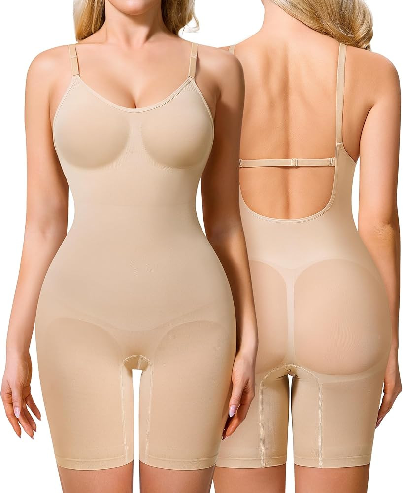 Irisnaya Shapewear Bodysuit for Women Tummy Control Backless Seamless Butt Lifter Full Body Shape... | Amazon (US)