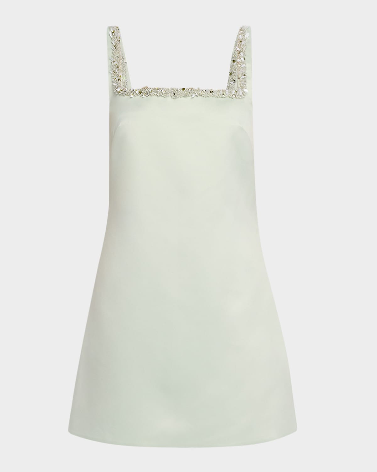Barton Embellished-Trim Mini Dress | Neiman Marcus