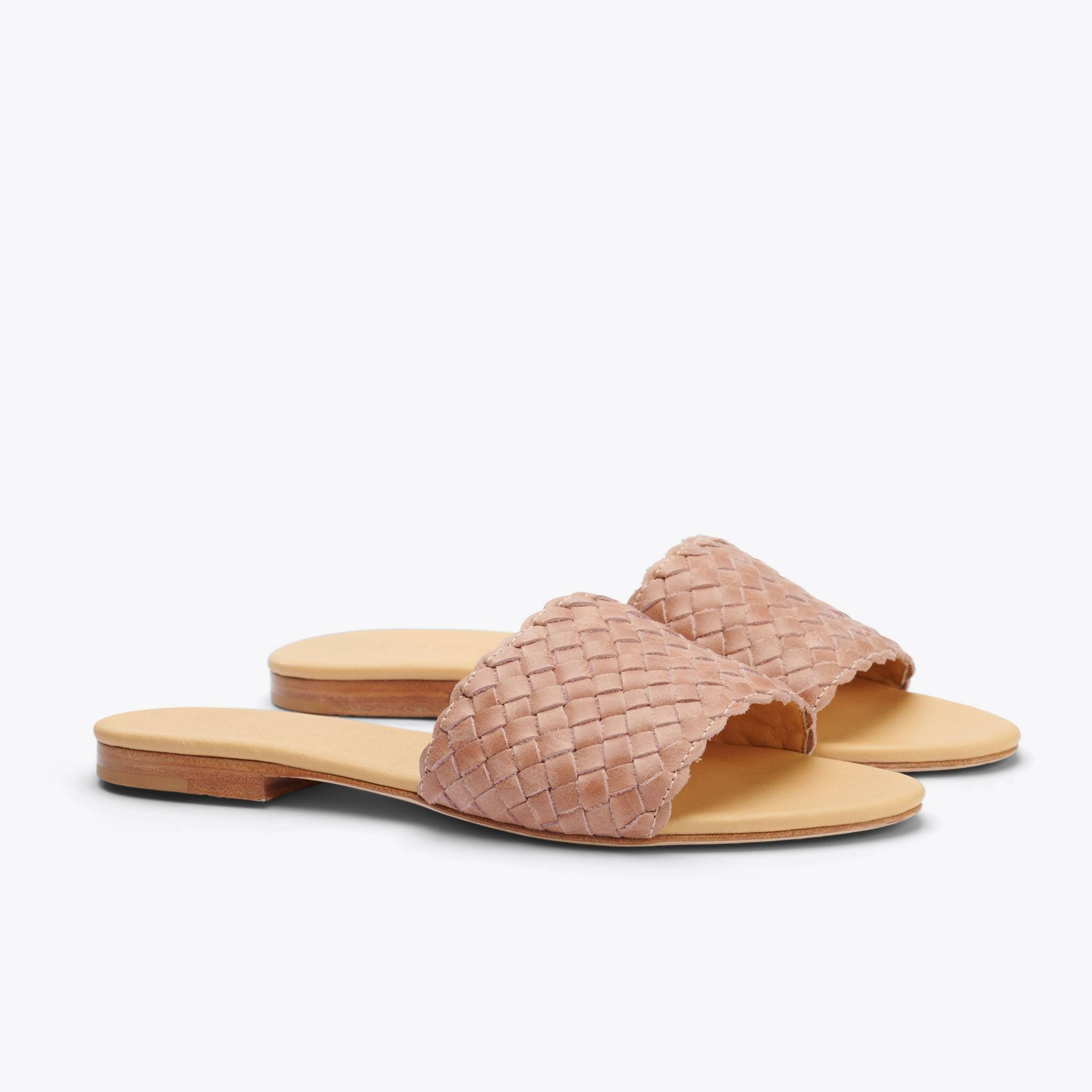 Isla Woven Slide Sandal Woven Desert Rose (9.5) | Nisolo