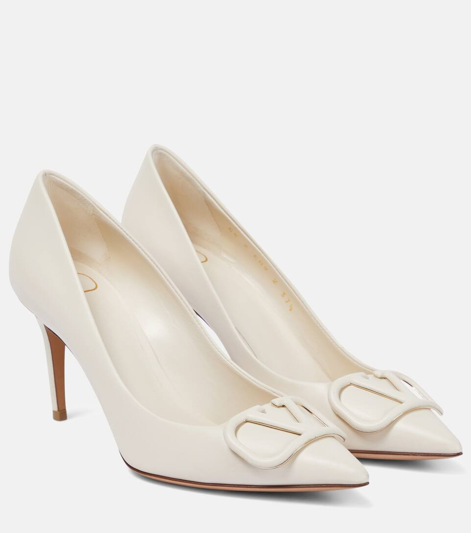 VLogo leather pumps | Mytheresa (INTL)