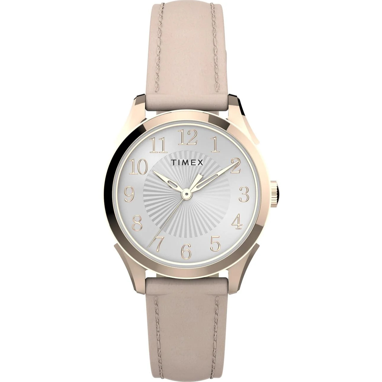 Timex Women's Briarwood Pink/Rose Gold 28mm Dress Watch, Leather Strap | Walmart (US)