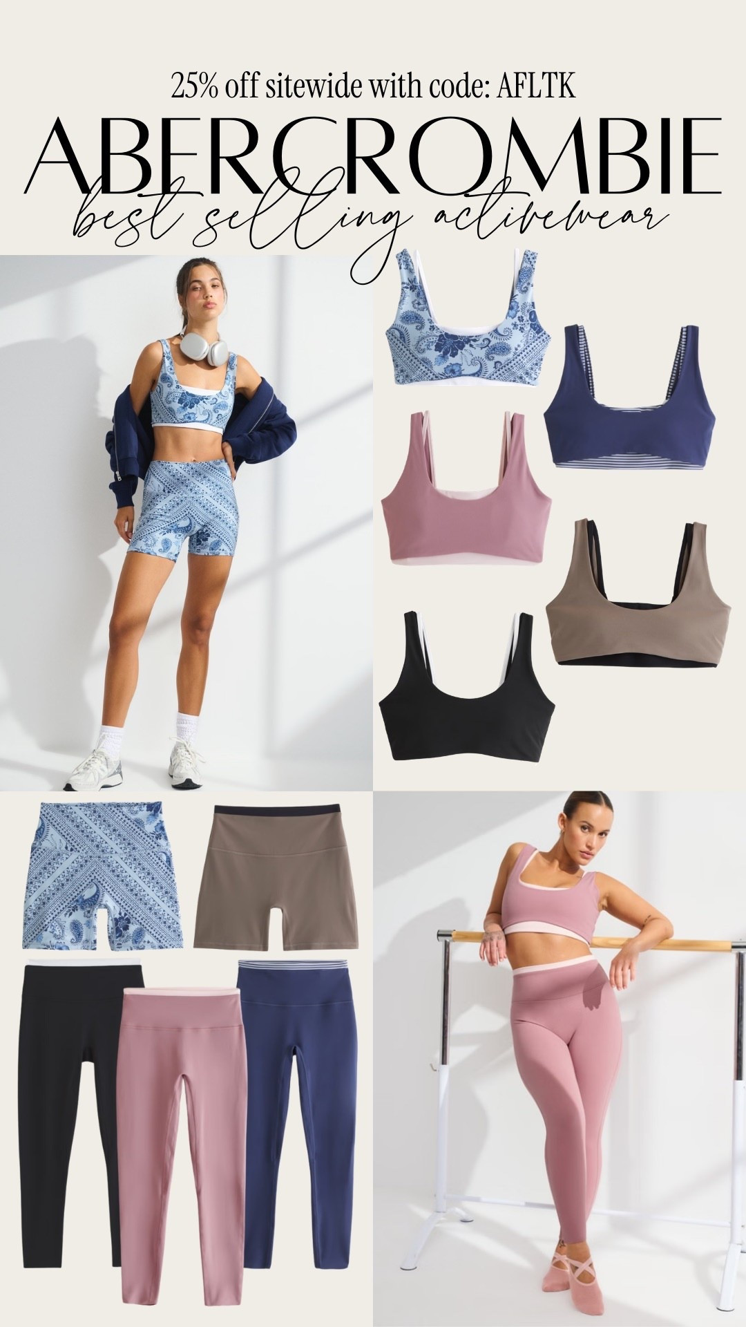 Best activewear ever from @abercrombie 25% off with code AFLTK 

#LTKSpringSale #LTKootd #LTKActive
