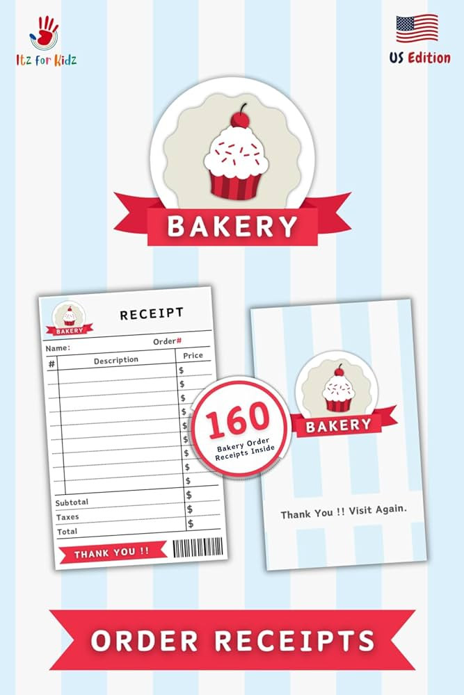 Pretend Bakery Shop Order Receipts (US Edition): Ready-to-Cut Dramatic Play Bakery Order Receipts... | Amazon (US)