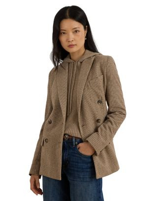 Double Breasted Wool Blend Twill Blazer | Bloomingdale's (US)