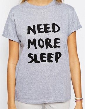 Adolescent Clothing Boyfriend T-Shirt With Need More Sleep Print | ASOS US