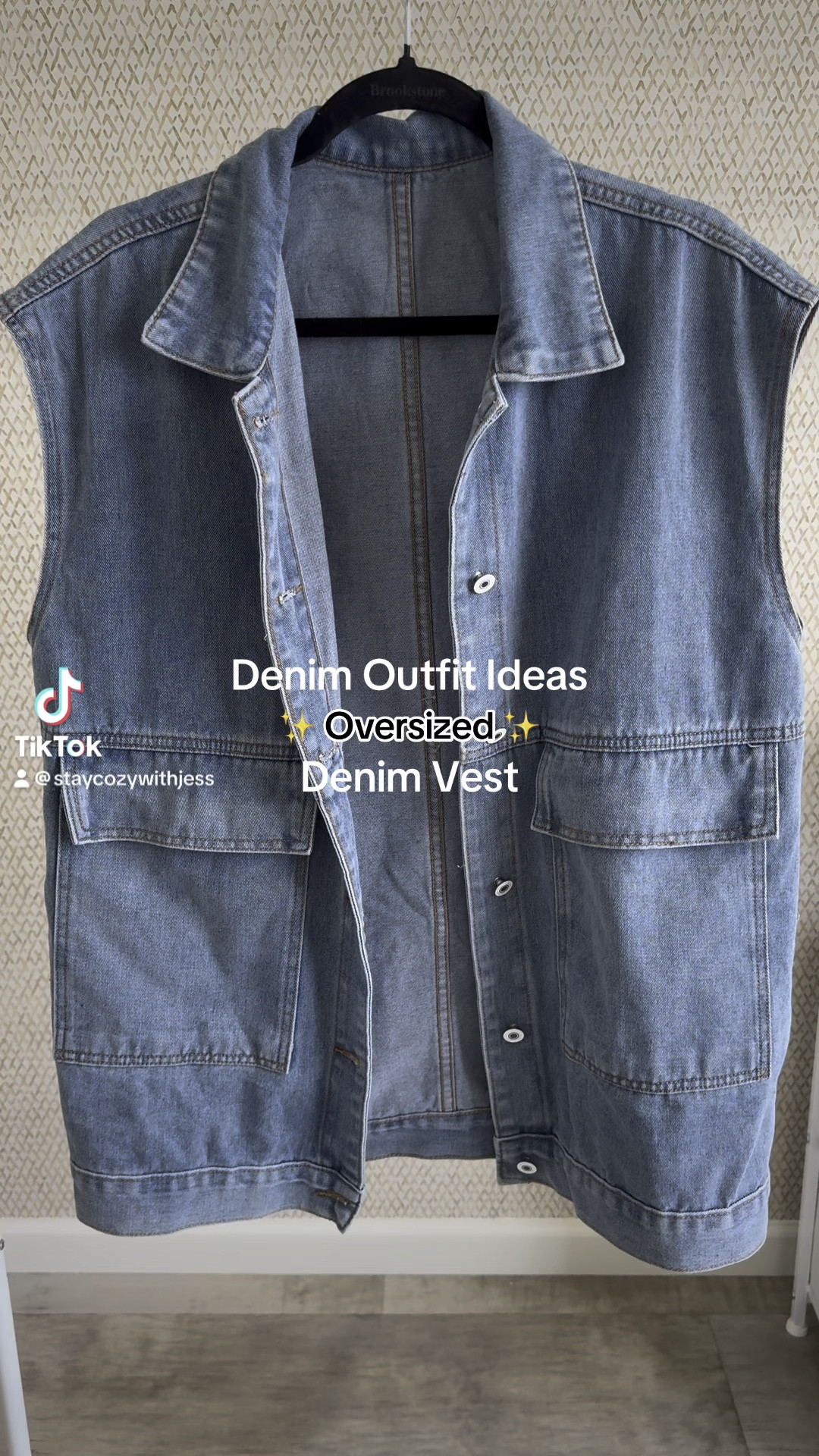 This denim vest has officially taken over my entire closet & I LOVE it 😍 All outfit details are below & Follow me for more daily outfit inspo 💋

✨ Details ✨ (5’6” 160lbs)

Denim vest: Amazon Size Large

✨ Outfit 1: 
Crewneck/baseball hat: TT Shop
Leggings: Victoria’s Secret flared leggings size large 34"
Shoes: Amazon
The Tote Bag: Amazon

✨ Outfit 2:
Tshirt/Jeans: TT Shop 
Long sleeve: Amazon size large
Shoes: Amazon size 8

✨ Outfit 3: 
Tshirt/lace dress: Amazon size large
Mesh Long sleeve: Whiskey Darling size large
Mini backpack: Victoria’s Secret
Boots: TT Shop (also on Amazon)
Necklace: old Francesca’s 
Bracelet’s: Amazon

Just drop a comment if you have any questions 🤍

- Jess 💕

#denimoutfit #oufitideas #springoutfitideas #denim #denimjacket

#LTKVideo #LTKMidsize #LTKStyleTip