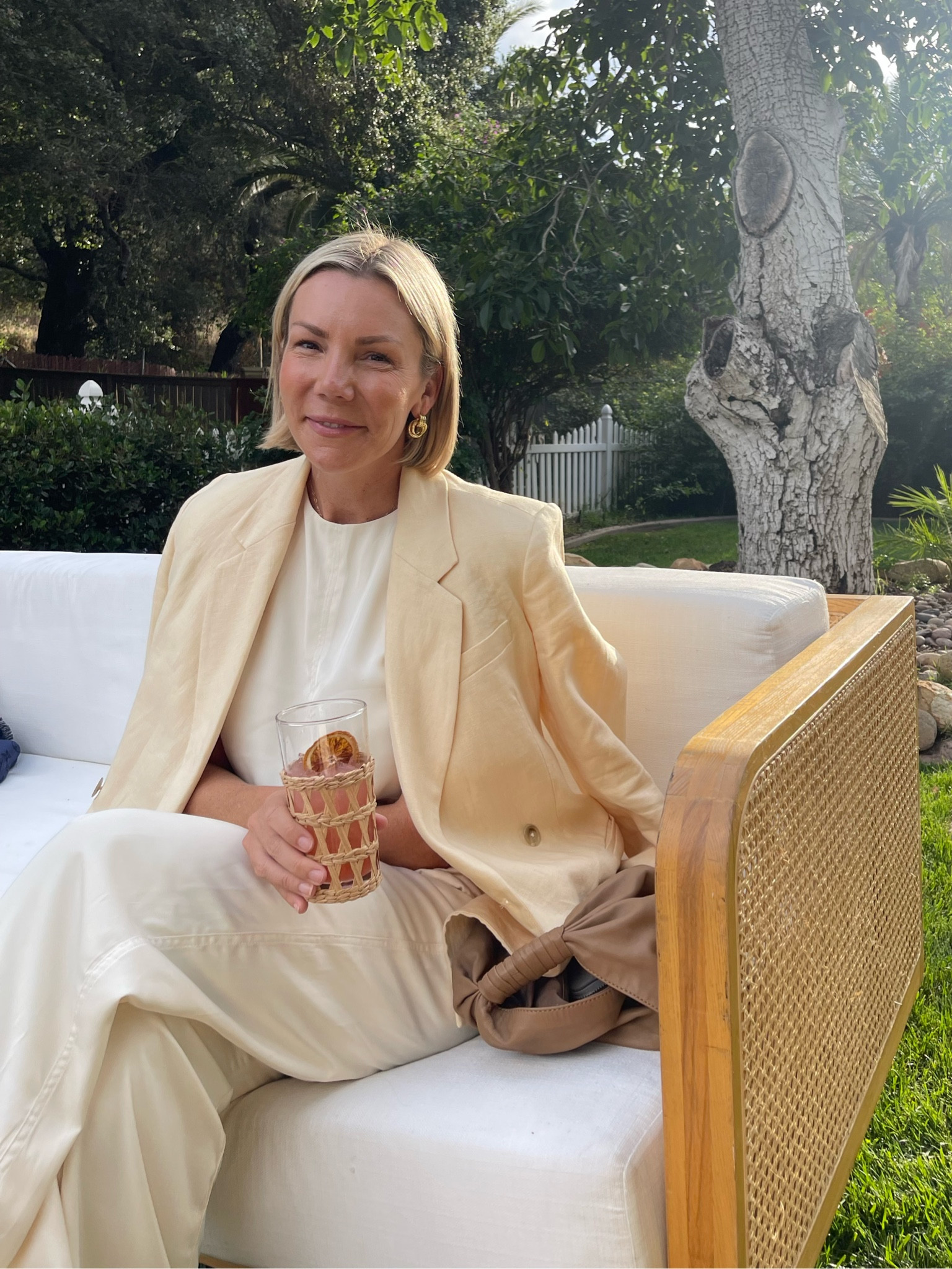 We could wear a version of this outfit every day of our lives and would never be sick of it. Lynden lane approved from a welcome dinner to a brunch and everything in between.