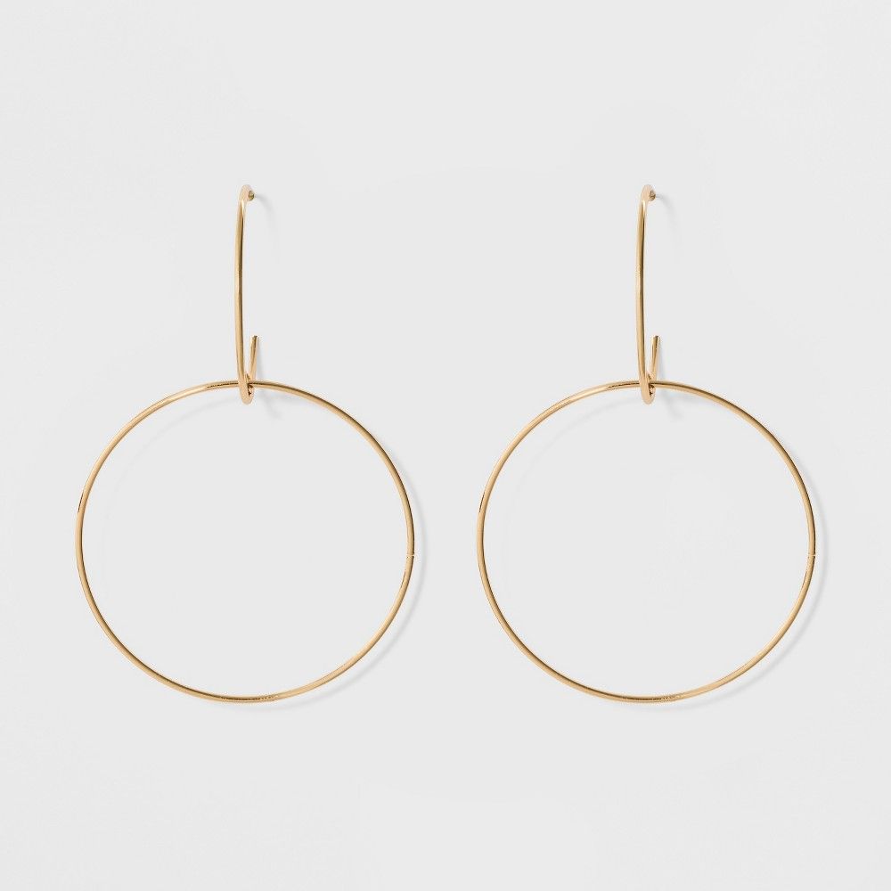 Sugarfix by BaubleBar Double Hoop Earrings - Gold, Women's | Target