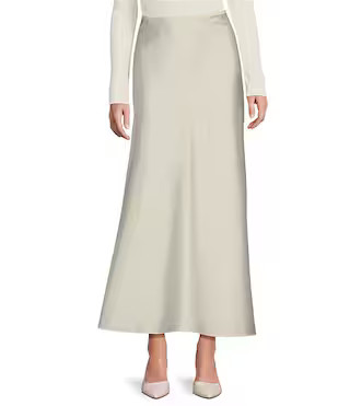 Bella A-Line Coordinating Satin Maxi Skirt | Dillard's