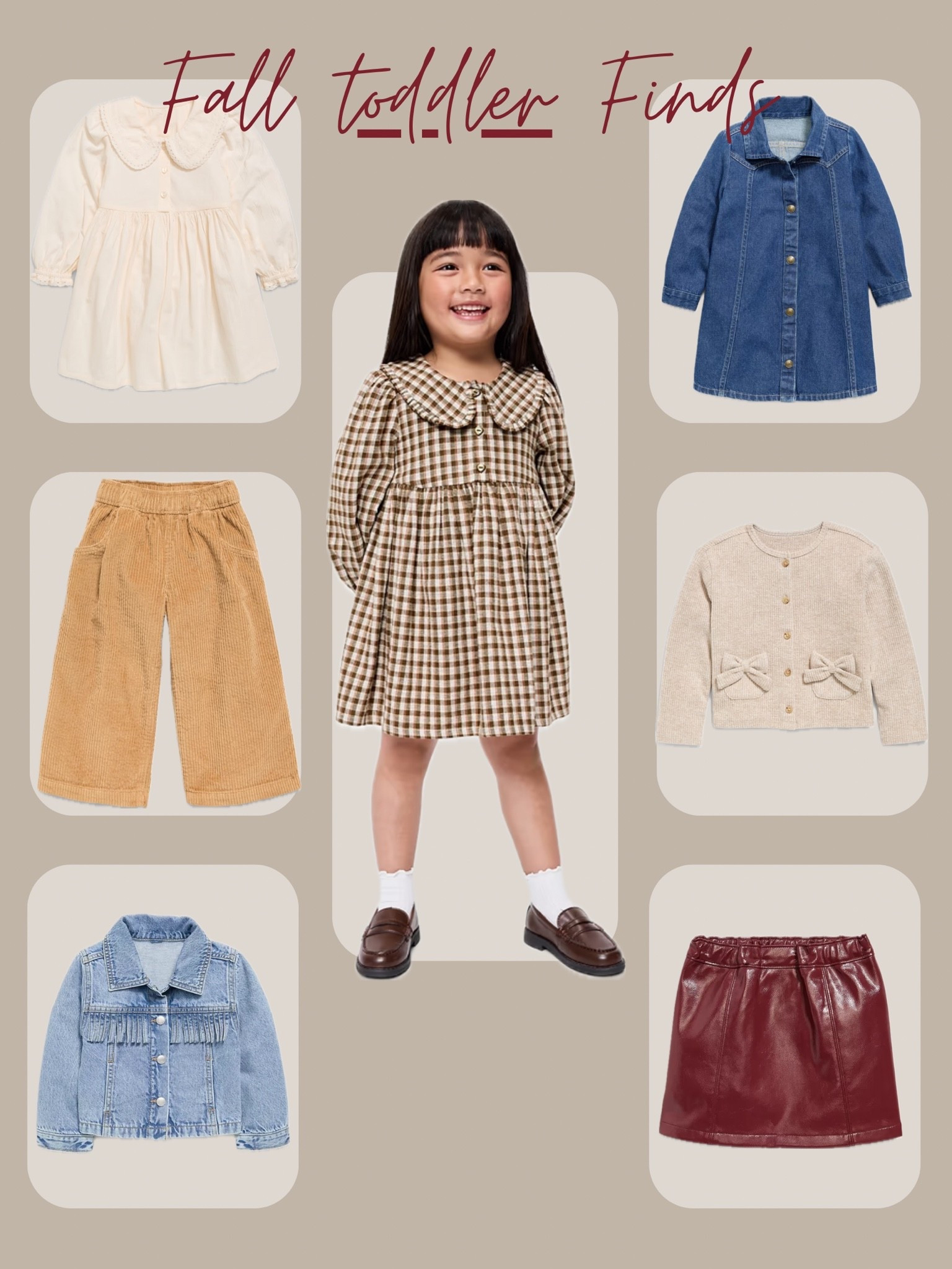 | fall toddler fashion | family picture outfits for toddlers | kids smocked dresses | plaid dresses for girls | leather skirts for girls | jean dresses for kids | western outfits for toddlers |

#LTKmomlife #LTKKids #LTKBaby