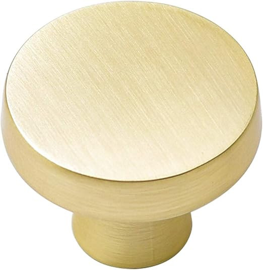 goldenwarm Modern Round Knobs Gold Drawer Knobs - LS5310GD Brushed Brass Knobs for Dresser Decora... | Amazon (US)