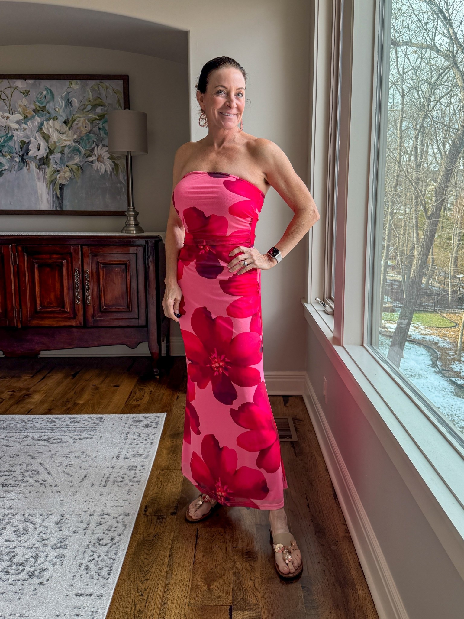 I know it’s winter but I’m planning now for my January beach vacation! This dress is a gorgeous, lightweight mesh tube top maxi ruched at the waist to hide tummy pooches. 

#LTKTravel