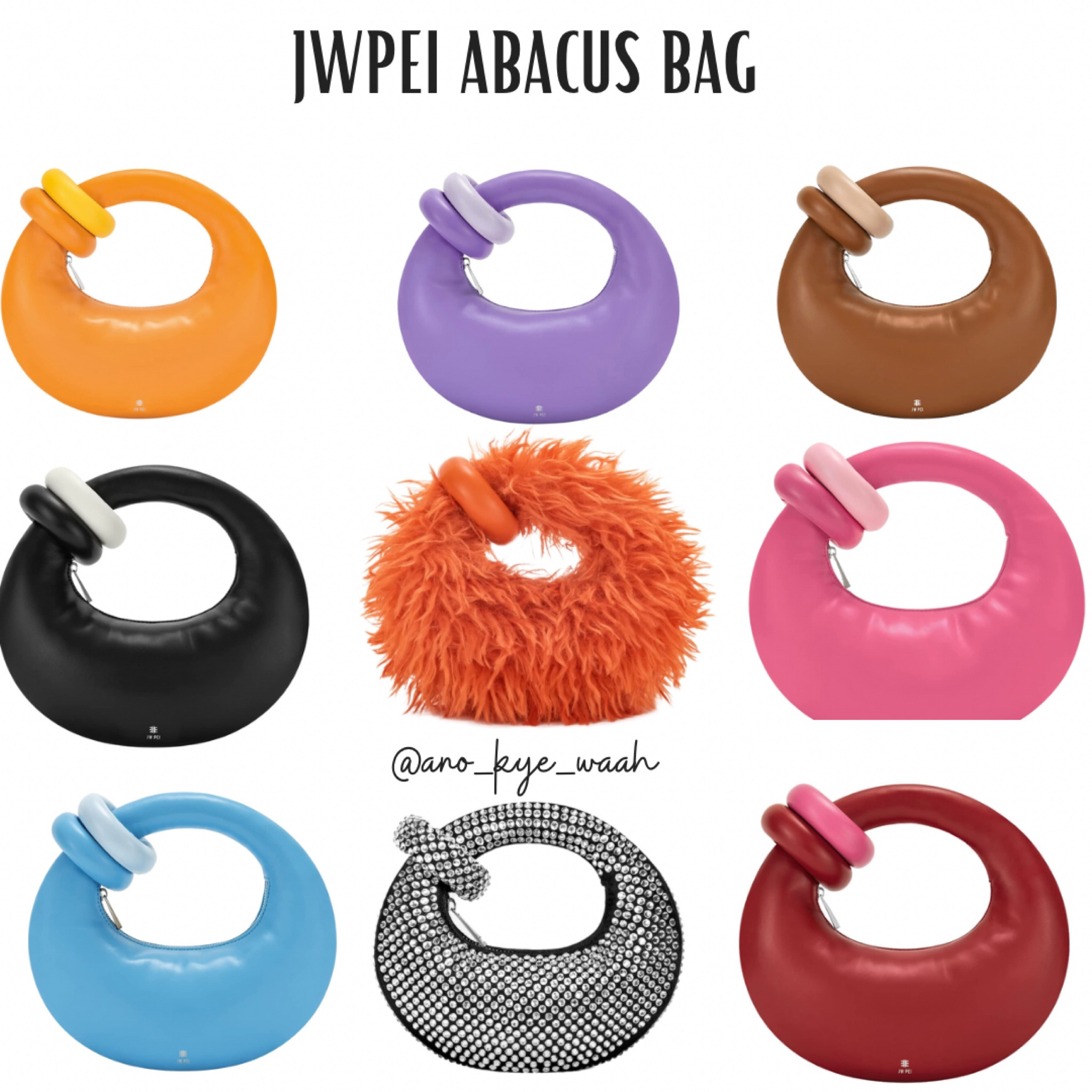 This BRAND NEW JW PEI Abacus Bag is known as the Tik Tok Party Bag