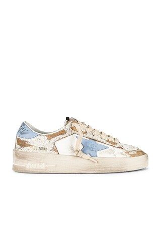 Golden Goose Stardan Sneaker in White & Blue Fog from Revolve.com | Revolve Clothing (Global)