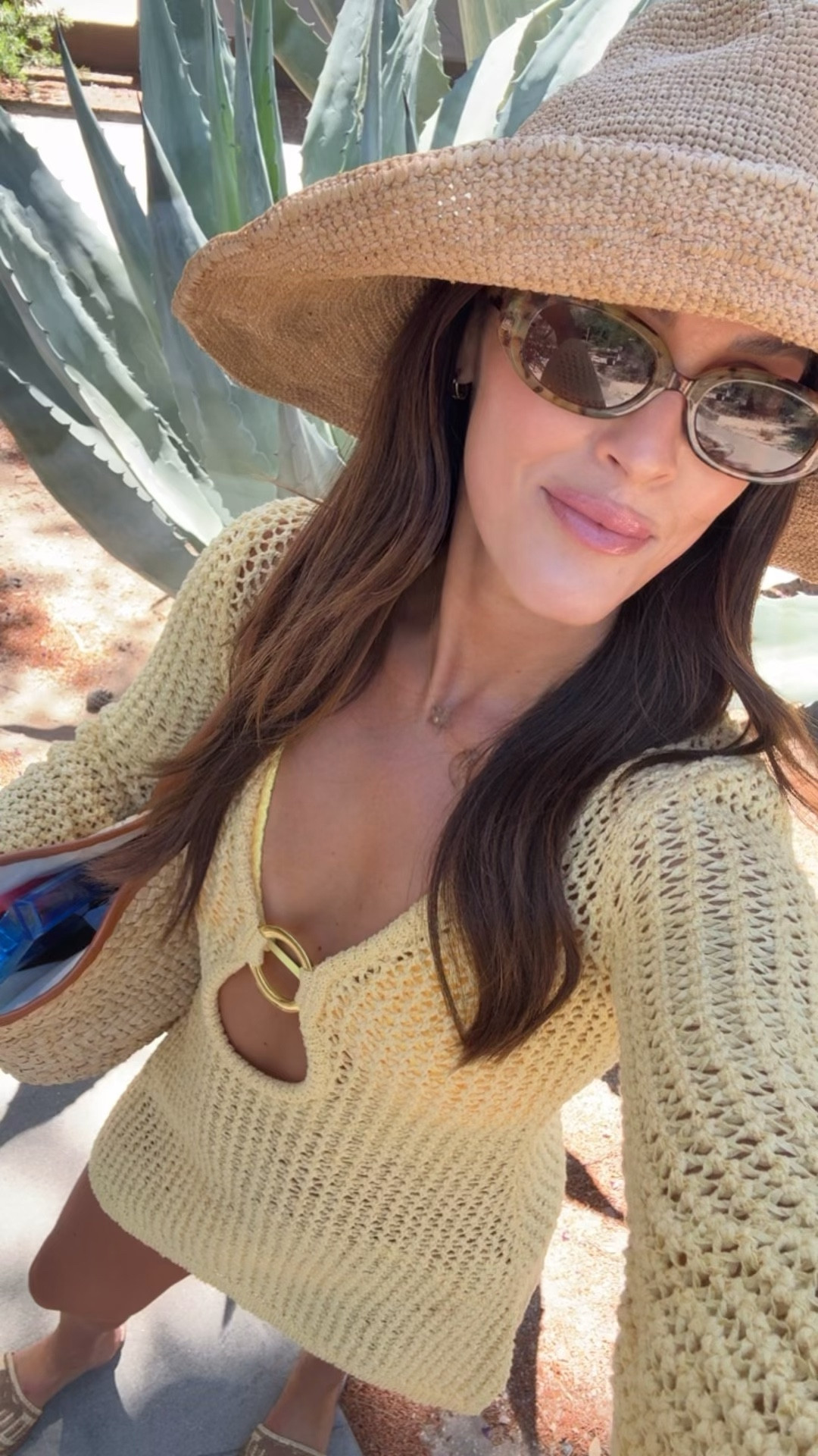 Yellow swim outfit 💛☀️

Straw hat
Coverup 

#LTKTravel #LTKSwim