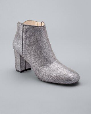 Mid-Heel Shimmer Ankle Boots | White House Black Market