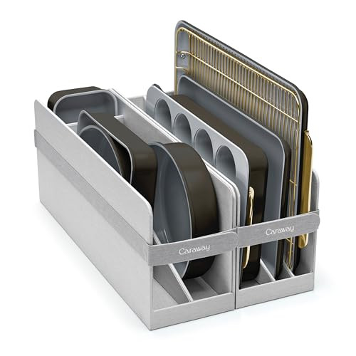 Caraway Nonstick Ceramic Bakeware Set (11 Pieces) - Baking Sheets, Assorted Baking Pans, Cooling Rack, & Storage - Aluminized Steel Body - Non Toxic, PTFE & PFOA Free - Black | Amazon (US)