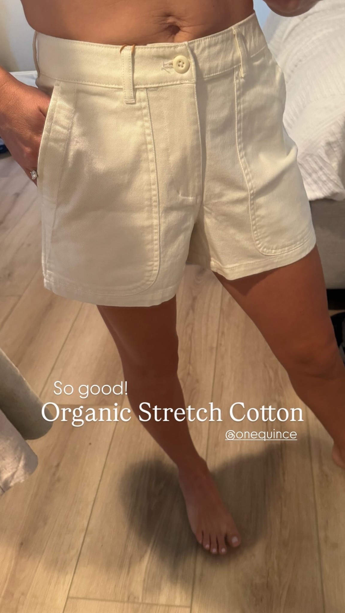 New favorite find — these Organic Stretch Cotton Shorts 🤍
Simple, comfy, affordable and actually clean. I’ve been learning how much our skin absorbs from what we wear — dyes, pesticides, synthetic fibers, and all the “extras” we never think about. [im 5’4, wearing size 2]

Choosing non-toxic, organic cotton pieces like these feels like such a small thing, but it’s one more way to care for our bodies (and the planet) with intention. 🌿

#outfits #shorts 
#nontoxicliving #organiccotton #cleanwardrobe #ltkfinds #momstyle #consciousliving

#LTKFindsUnder50 #LTKStyleTip #LTKSeasonal
