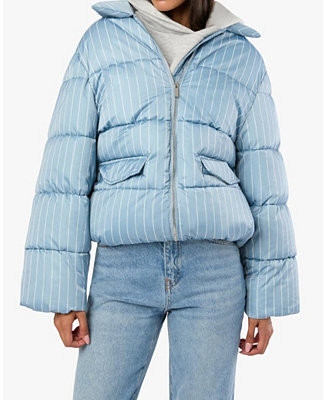 Women's Collar Puffer Jacket | Macy's