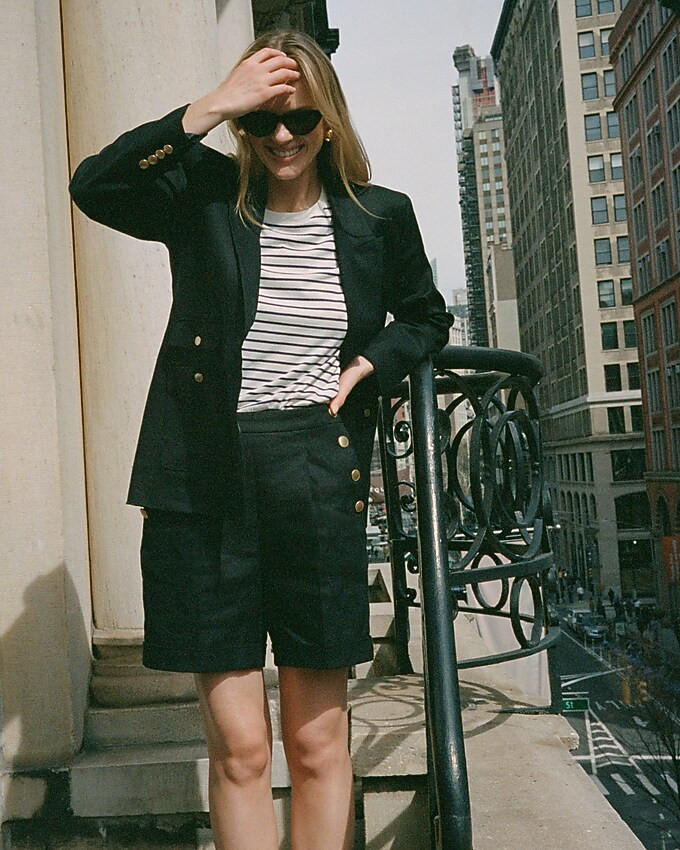 Vivienne blazer in stretch linen blend | J. Crew US