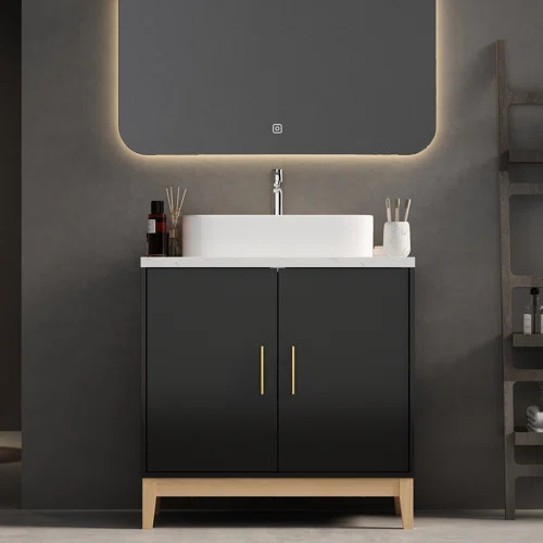 Mercer41 Ethelmary 47.2" Single Bathroom Vanity Set | Wayfair | Wayfair North America