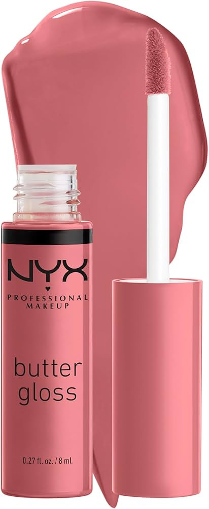 NYX PROFESSIONAL MAKEUP Butter Gloss, Non-Sticky Lip Gloss - Tiramisu (Brown) | Amazon (US)