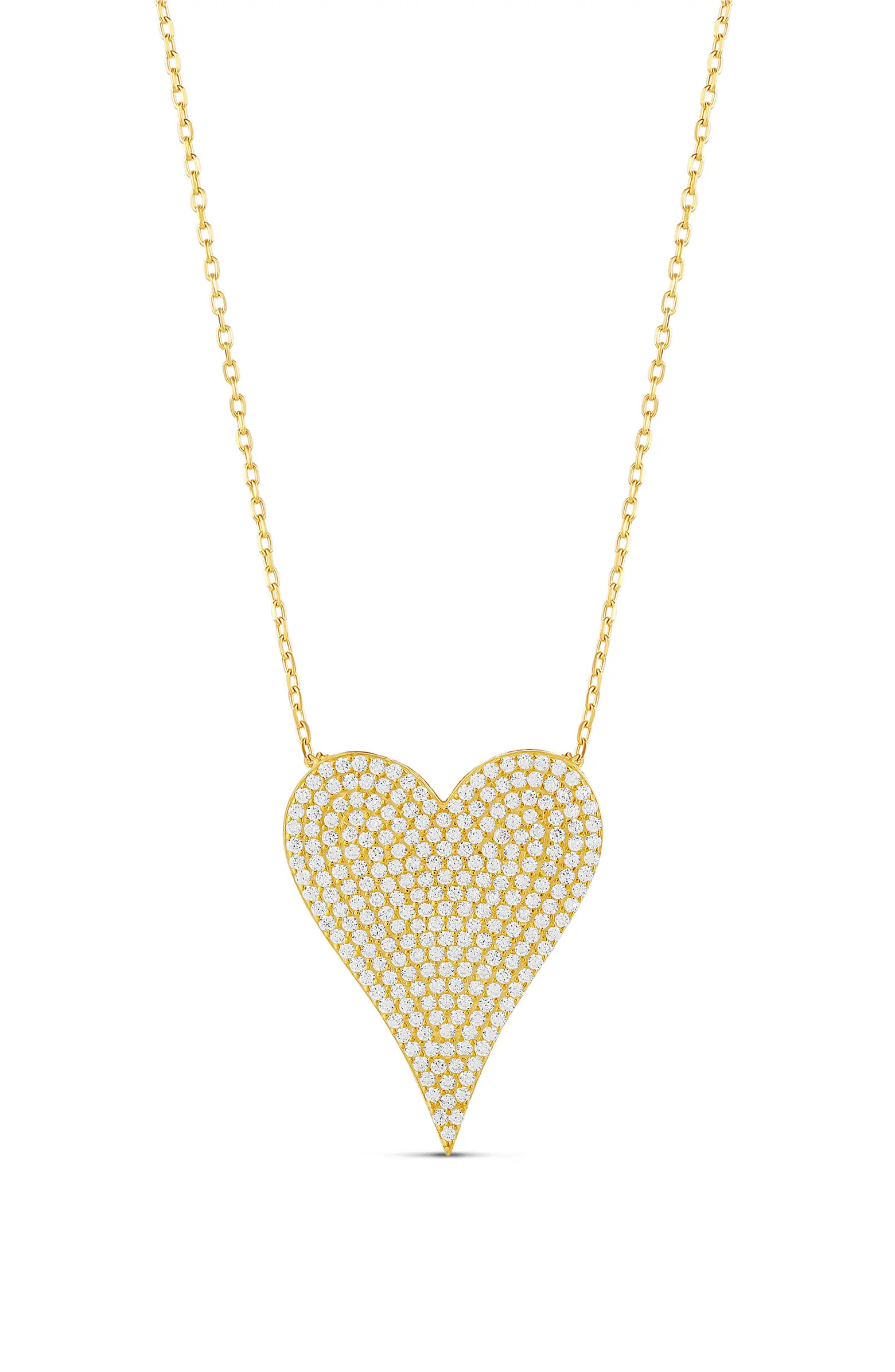 Pavé Heart Pendant Necklace | Nordstrom