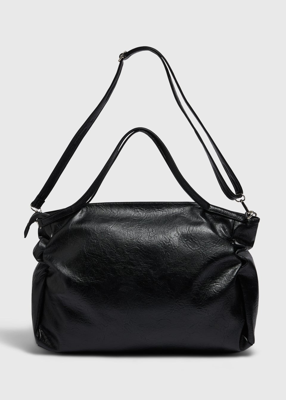 Black Stud Slouch Tote Bag | Matalan (UK)